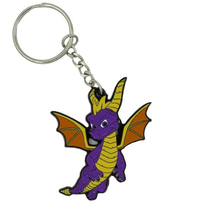 Porte-clés en métal Spyro