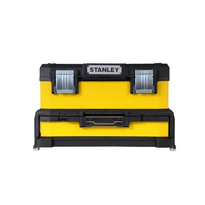STANLEY Boite à outils à tiroir jaune 51cm vide