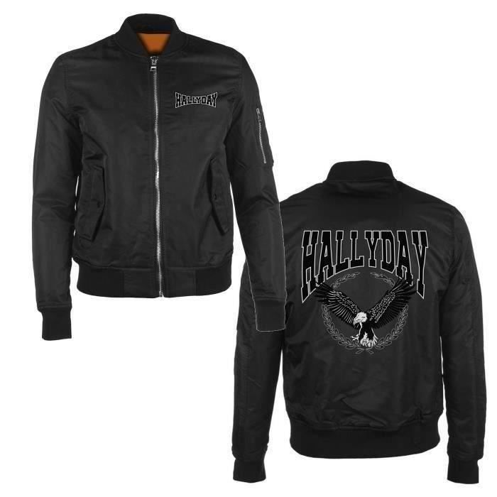 Bombers Aigle Johnny Hallyday - Femme - Noir