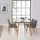 TABLE À MANGER EN VERRE + 4 CHAISES SCANDINAVE LOA