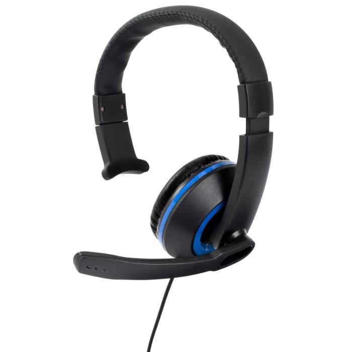 Casque Gaming Mono XH50 Bleu pour PS4, Xbox One et PC-MAC