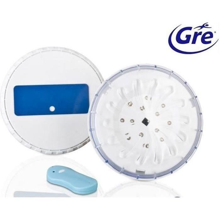 2 spots led pour piscine hors-sol acier blanc froid, 0.8 W GRÉ