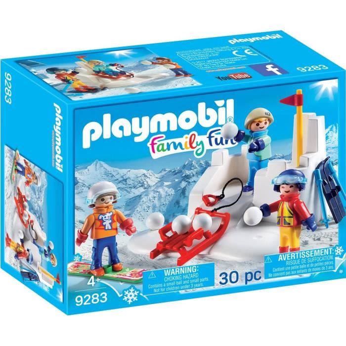 Playmobil - Nouveaute 2018 - Enfants avec boules de neige - 9283