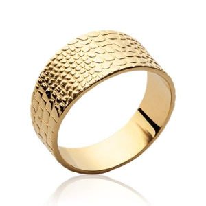 bague or et cuir bague or et cuir