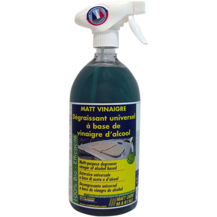 MATT CHEM Nettoyant Dégraissant Universel à Base de Vinaigre d' Alcool 1L