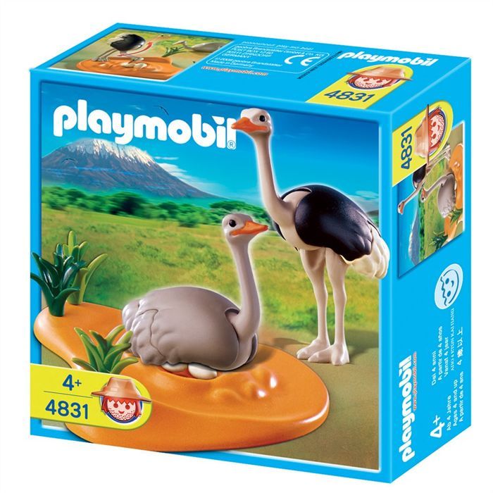 Playmobil Couple dautruches et nid   Achat / Vente UNIVERS MINIATURE