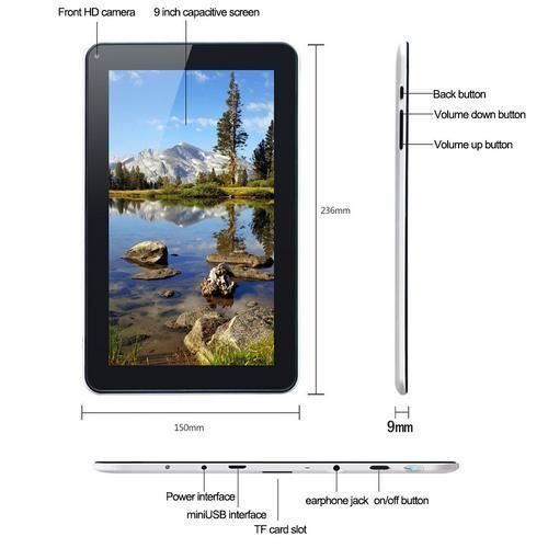 9 pouces Tablette multifonction pour les étudiants3