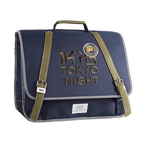 IKKS Cartable - 2 Compartiments - Primaire - 41 cm - Bleu - Enfant Garçon