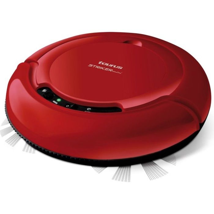 TAURUS 948183000 Aspirateur robot Striker Mini - 14,4V - 50 dB - Rouge