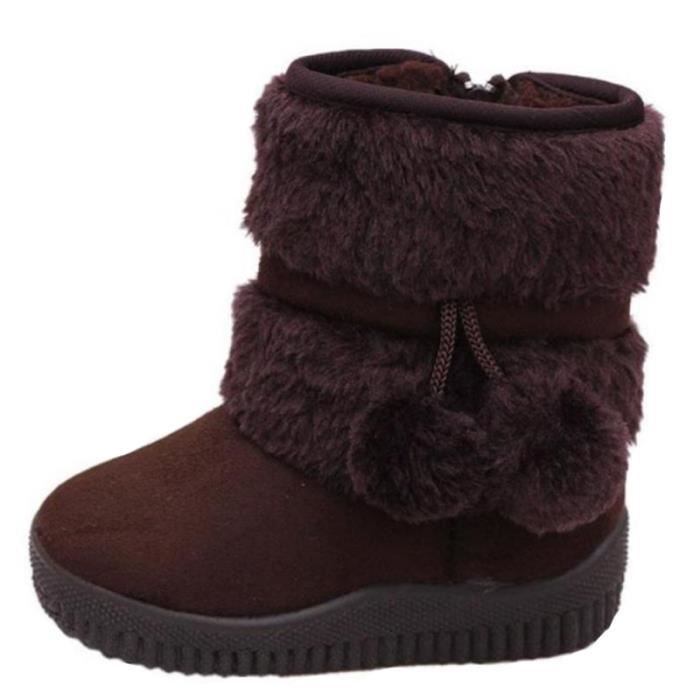 on En Filles Peluche Fxg rose Chaussures marron Hiver xz095marron35 Enfants Rose Gar Bottes Bottines WRqaHgc0
