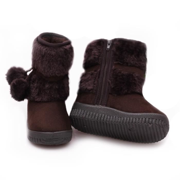 on En Filles Peluche Fxg rose Chaussures marron Hiver xz095marron35 Enfants Rose Gar Bottes Bottines WRqaHgc0