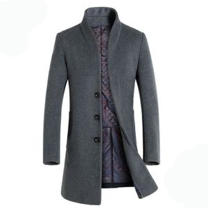 Ca Manteau Longue Classique Épais Caban Elegent En Laine wwR0qF