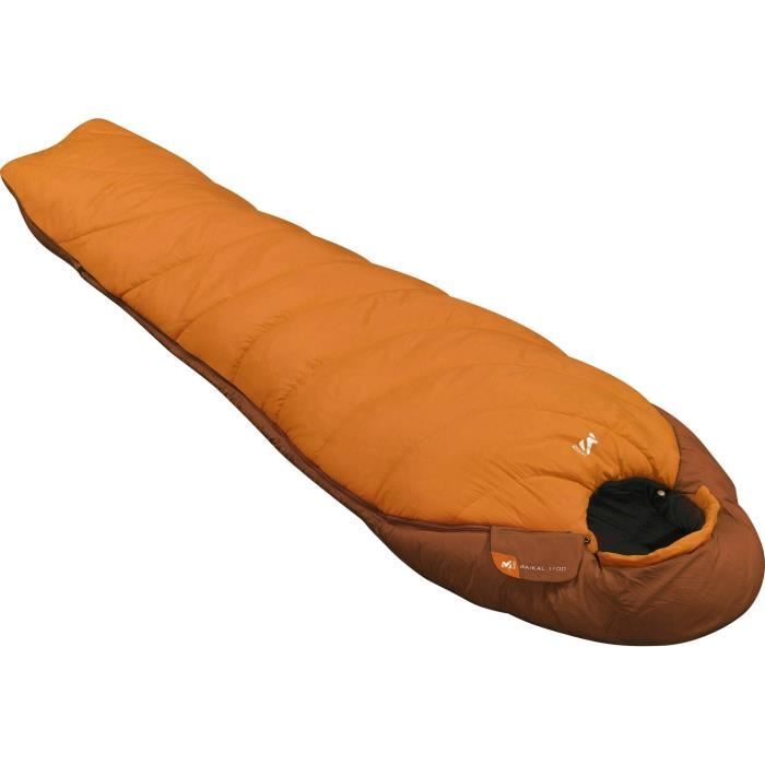 MILLET Sac de couchage 1 place Baikal 1100 Reg - Mixte - Orange