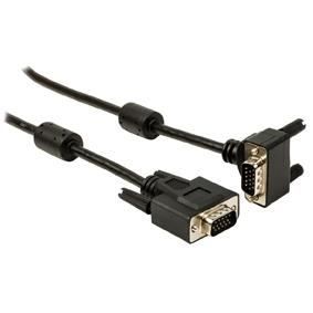 VALUELINE VLCP59050B50 Câble VGA Mâle - VGA Mâle 5.00 m - Noir coudé