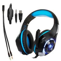 CASQUE RÉALITÉ VIRTUELLE Bleu Casque Filaire 3.5mm avec Microphone pour Gam CASQUE RÉALITÉ VIRTUELLE Bleu Casque Filaire 3.5mm avec Microphone pour Gam