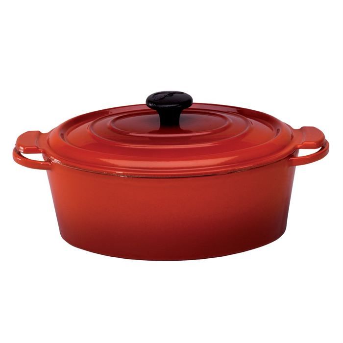 FONTIGNAC Cocotte main libre 27 cm rouge flammé   Achat / Vente