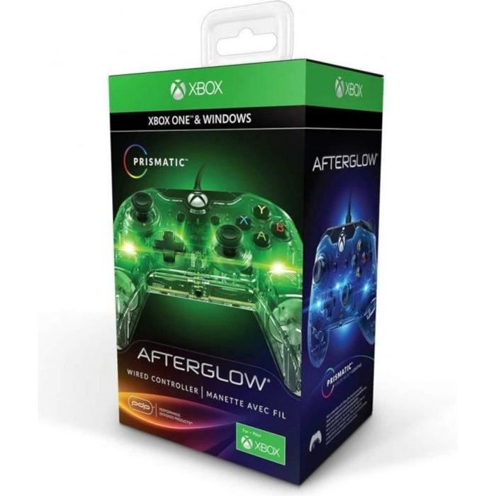 Manette filaire PDP Afterglow Prismatic V2 pour Xbox One