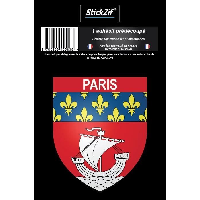 STICKZIF 1 Adhésif Blason Paris STV75B