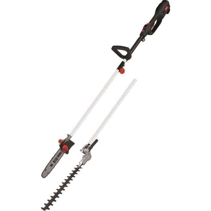 GARDEN TECHNIC Scie à ébrancher / Taille haies sur perche 1000W