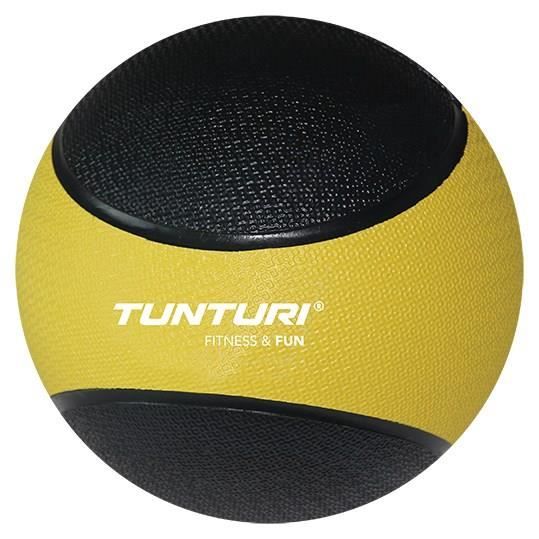 TUNTURI Medicine Ball - 1kg - Jaune / Noir