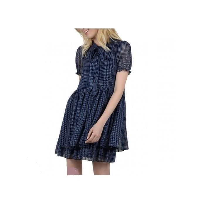 Bleu Blue Achat Molly Courte Manche Bracken Navy Robe OYPwgC