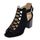 Femme Sandale Cuir de Peep A Boucle Britannique en