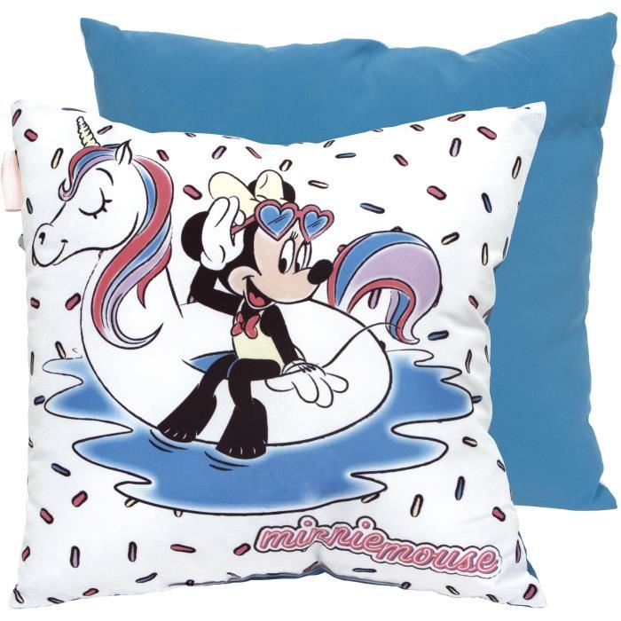 DISNEY Coussin Licorne Carré Confort Minnie Mouse - 40x40 cm
