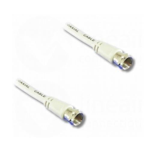 LINEAIRE TVSATA5 Câble antenne fiche F mâle / mâle 0m50