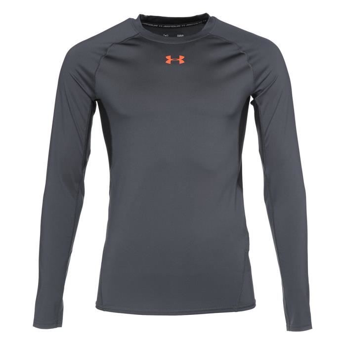 UNDER ARMOUR T-Shirt manches longues - Homme - Gris