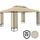 Tonnelle de jardin ELDA - 3x4m - Pavillon - Crème
