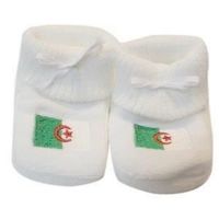 CHAUSSON - PANTOUFLE Chaussons bébé drapeau Algérie CHAUSSON - PANTOUFLE Chaussons bébé drapeau Algérie