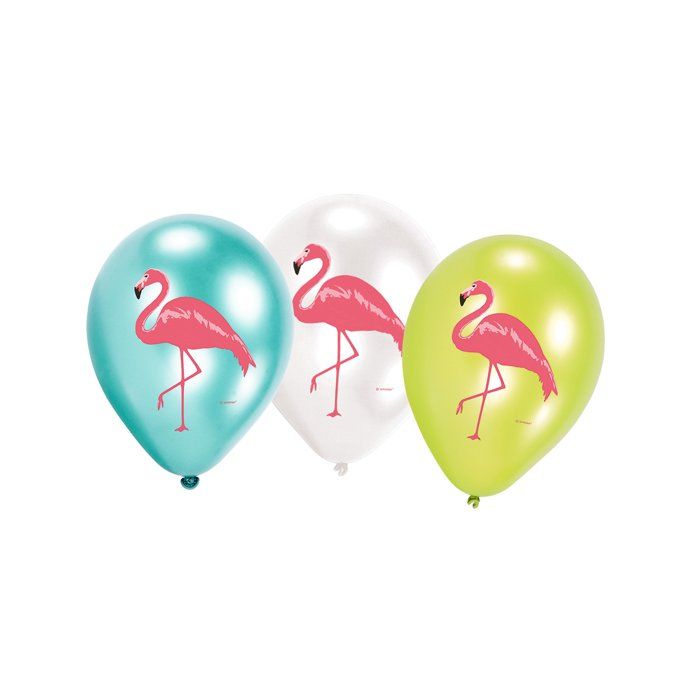 AMSCAN Lot de 6 Ballons Flamant rose 27,5 cm 11\