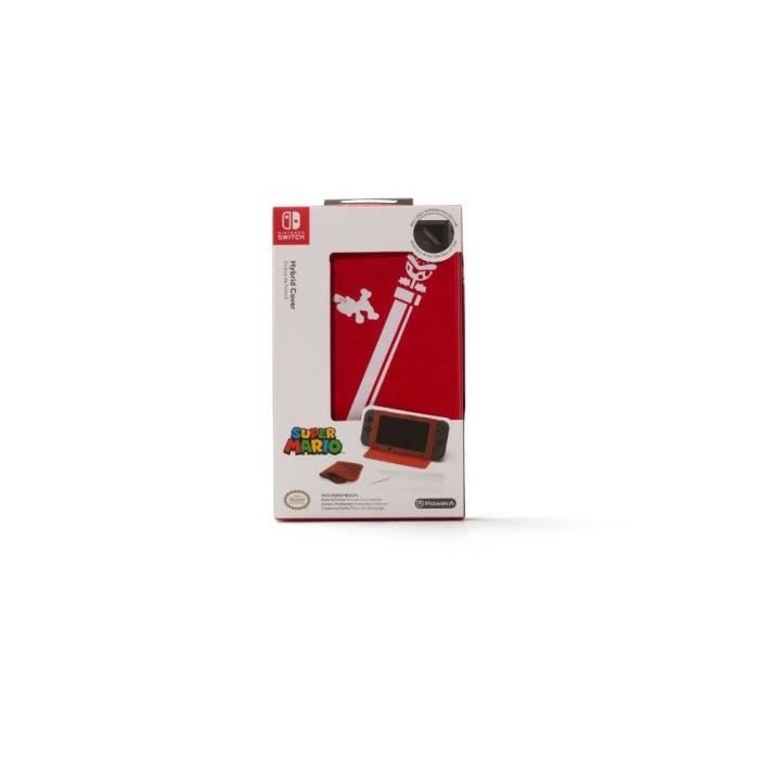 Housse Hybride Mario pour Nitendo Switch - Rouge
