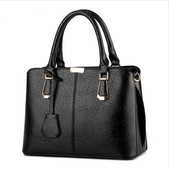 Meilleur Cuir Noir Pour Femme De Sac Main En À Bandouliere 2017 Marque Luxe BdrCxQoeW