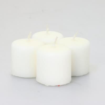 Lot de 4 bougies votives   Ivoire   FICHE TECHNIQUE   Lot de 4 bougies