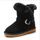 4-16ans Bottes Enfant Fille Fourrées en Cuir Uni H