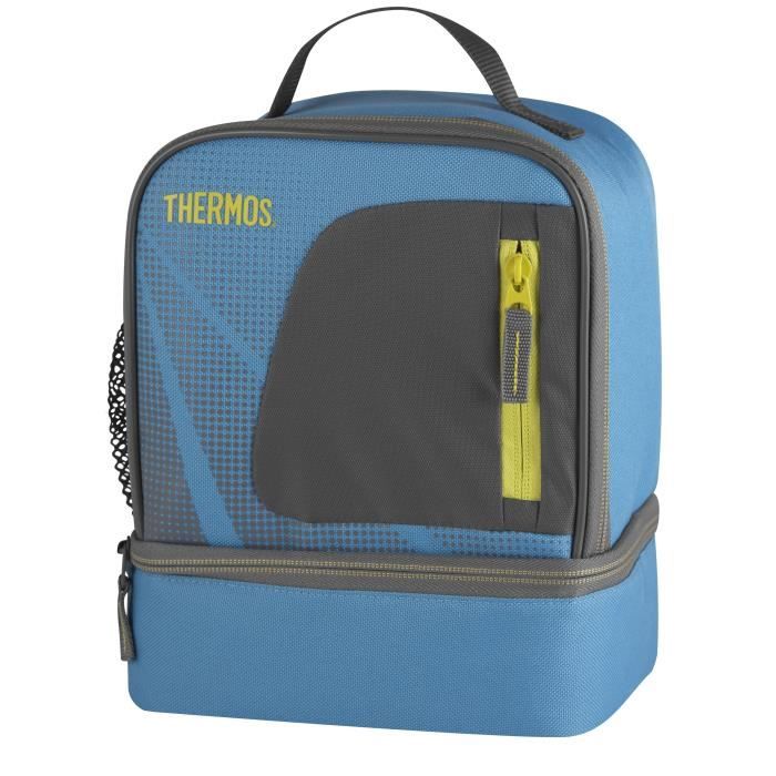 Sac isotherme lunch bag dual compartiment bleu - Radiance - Thermos