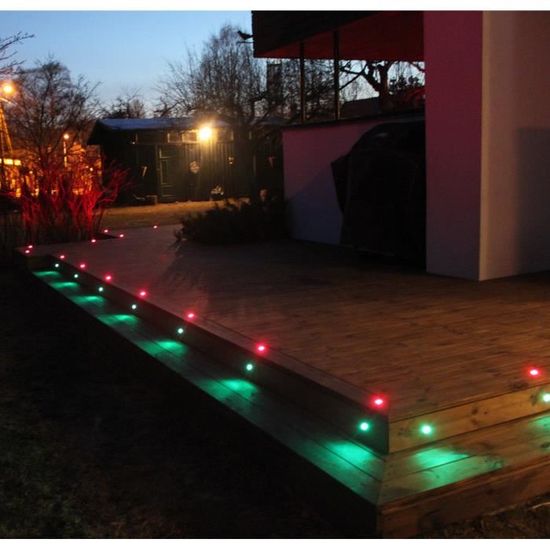 lot de 10 spots led rgb encastrables pour terrasse 31mm ip67 luminaire exterieur achat vente lot de 10 spots led rgb enc cdiscount - Spot Led Terrasse lot de 10 spots led rgb encastrables pour terrasse 31mm ip67 luminaire exterieur achat vente lot de 10 spots led rgb enc cdiscount - Spot Led Terrasse