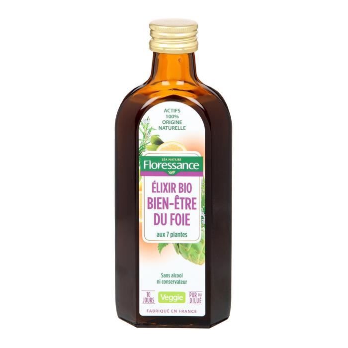 FLORESSANCE Elixir bien-être du fois aux 7 plantes - Bio - 240 ml