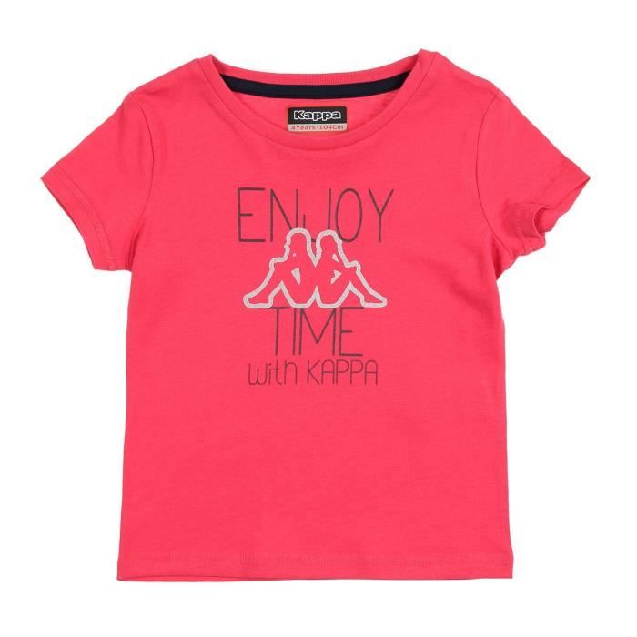 KAPPA T-shirt Monette - Enfant fille - Rose fuchsia