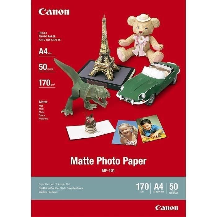 Papier photo Canon MP 101 A4 50 feuilles   Canon MP 101   papier