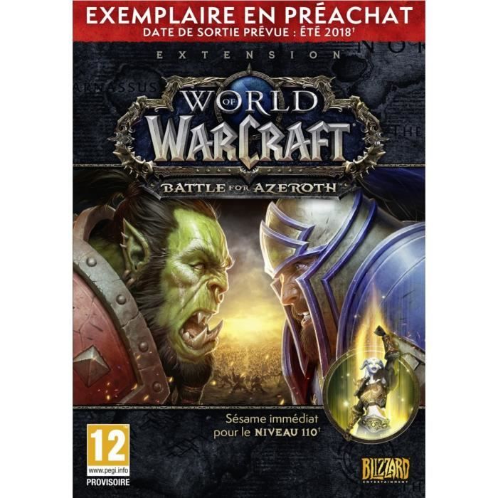 World of Warcraft Extension: Battle for Azeroth Pre-purchase Edition Jeu PC