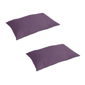 TODAY Lot de 2 taies d'oreiller 50x70cm Figue