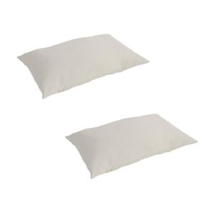 TODAY Lot de 2 taies d'oreiller 50x70cm Ivoire
