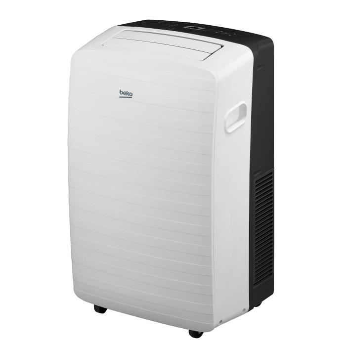 BEKO BNP09C Climatiseur mobile 2600 watts - 9000 Btu - Ecran LCD - Ventilation - Déshumidification - Classe A - Débit : 290m3/h