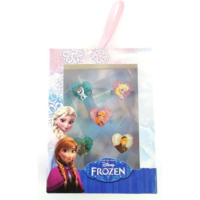 REINE DES NEIGES Lot de 5 bagues - Métal