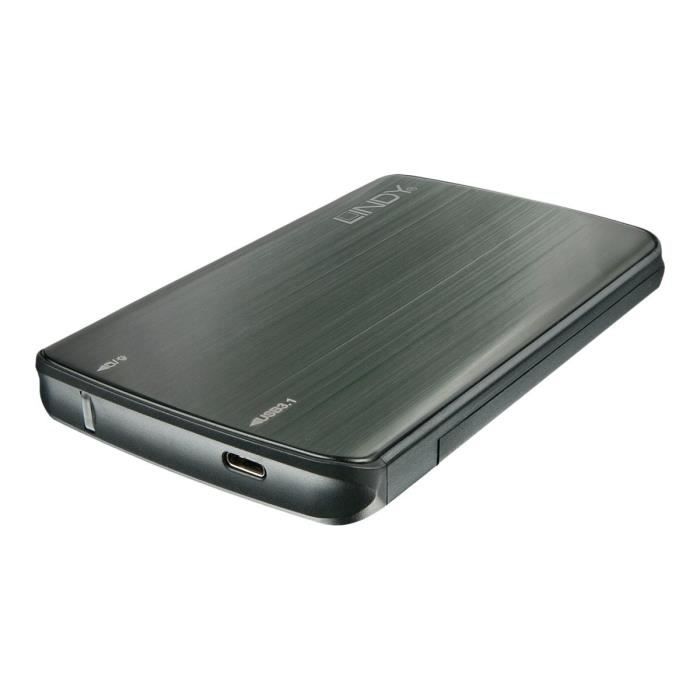 LINDY Boîtier USB 3.1 Type C pour disque dur SATA 2,5''