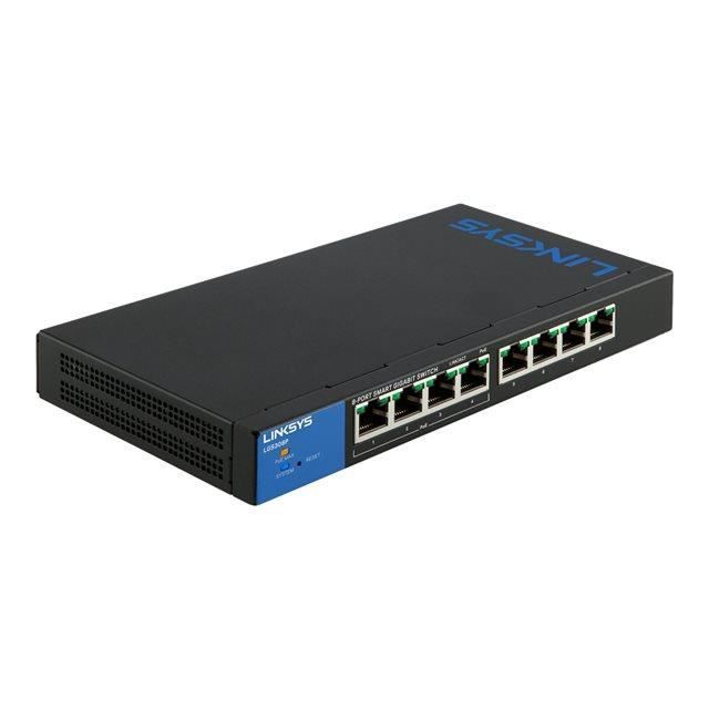 LINKSYS LGS308P Smart Switch PŒ+ (30W) 8 Ports Gigabit