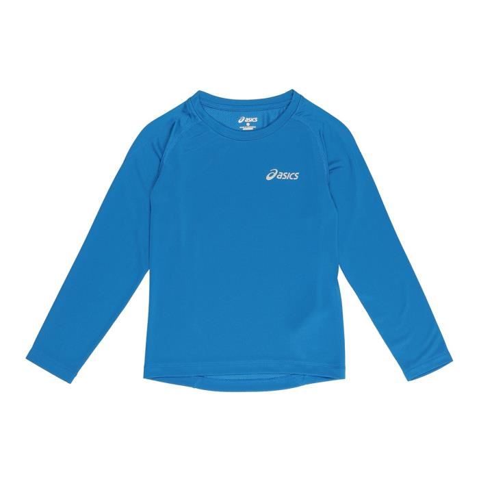 ASICS T-shirt Manches Longues Enfant garçon - Bleu