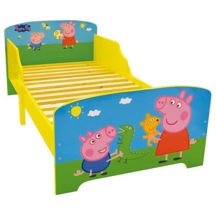 Fun House Peppa Pig lit 140x70 cm avec lattes pour enfant